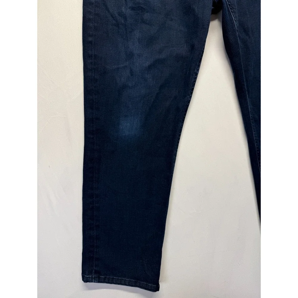 Banana Republic Traveler Jeans Mens 35x26 Blue Dark Wash Denim Slim Fit Low Rise